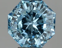 Fantastic 0.96 CT Antique Shape Fancy Vivid Blue Color VS1 Clarity Lab grown Diamond For Propose Ring