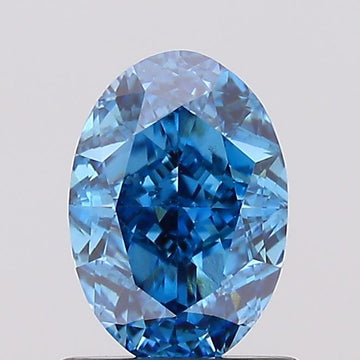 Luxurious Oval Shape Fancy Vivid Blue Color 1.03 CT VS2 Clarity Moissanite Diamond For Engagement Ring