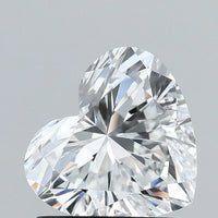 Luxurious VVS2 Clarity 1.00 CT Heart Shape D Color Moissanite Diamond For Anniversary Ring