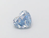 Bright 0.36 CT Heart Shape Fancy Intense Blue Color VVS2 Clarity Moissanite Diamond For Propose Ring