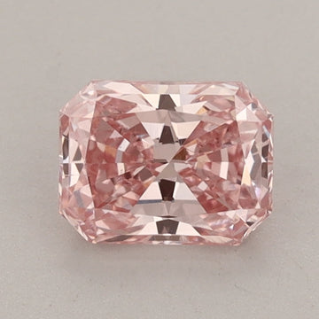 Latest 0.94 CT Radiant Shape Fancy Vivid Pink Color VS2 Clarity Lab Grown Diamond For Held Gaze