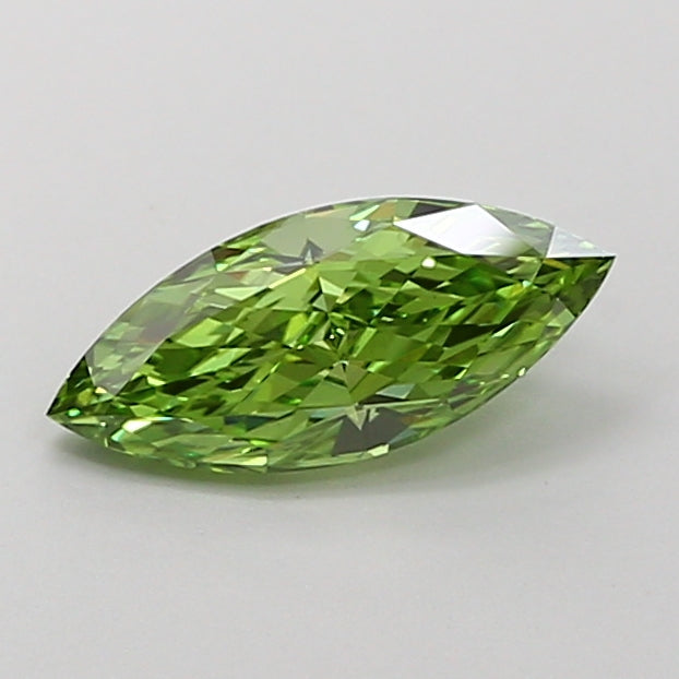 Beautiful 1.01 CT Marquise Shape Fancy Vivid Green Color VVS2 Clarity Moissanite Diamond For Birthday Ring