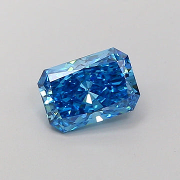 Fine 1.17 CT Radiant Shape Fancy Vivid Blue Color VS1 Clarity Moissanite Diamond For Propose Ring