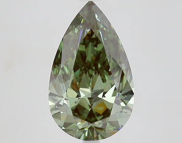 Exclusive 4.10 CT Pear Shape Fancy Intense Green Color VS1 Clarity Moissanite Diamond For Anniversary Ring