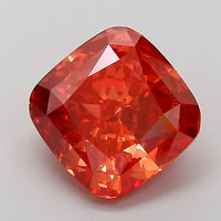Cocktail 4.00 CT Cushion Shape Fancy Vivid Orange Pink Color VS2 Clarity Lab Grown Diamond For Still Nights