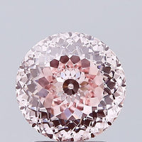 Custom Luxury 2.69 CT Round Shape Fancy Intense Pink Color VS2 Clarity Moissanite Diamond For her Ring