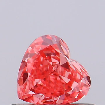 Unique Fancy Vivid Pink Color VS1 Clarity 0.41 CT Heart Shape Moissanite Diamond For Special one Ring