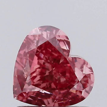 Elegant Of 1.02 CT Heart Shape Fancy Vivid Pink Color VS2 Clarity Moissanite Diamond For Soft Turns