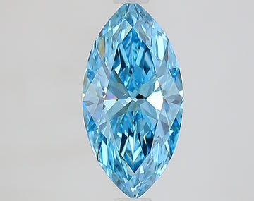 Top Quality Fancy Vivid Blue Color VS1 Clarity 1.42 CT Marquise Shape Moissanite Diamond For Propose Ring