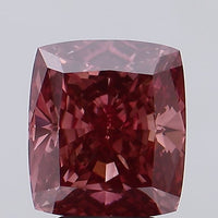 Custom 4.08 CT Cushion Shape Fancy Brown Pink Color VS2 Clarity Lab Grown Diamond For Far Echo