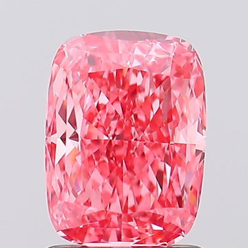Trendy 1.26 CT Cushion Shape Fancy Vivid Pink Color VS1 Clarity Moissanite Diamond For Engagement Ring
