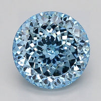Hot Selling 2.26 CT Round Shape Fancy Intense Blue Color VS2 Clarity Moissanite Diamond For Cocktail Ring