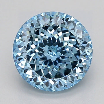Hot Selling 2.26 CT Round Shape Fancy Intense Blue Color VS2 Clarity Moissanite Diamond For Cocktail Ring