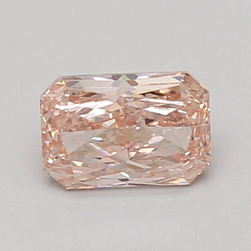 Classic 0.95 CT Radiant Shape Fancy Vivid Pink Color VS2 Clarity Lab Grown Diamond For Soft Pull