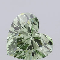 Elegant Of 1.82 CT Heart Shape Fancy Vivid Green Color VS2 Clarity Moissanite Diamond For Bare Light