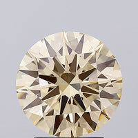 Top Quality 2.79 CT Round Shape Fancy Yellow Color VS1 Clarity Moissanite Diamond For Custom Ring