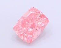 Gift 4.11 CT Cushion Shape Fancy Vivid Pink Color VS2 Clarity Lab Grown Diamond For The Drift
