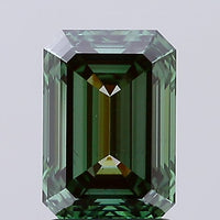 Timeless VS2 Clarity 2.16 CT Emerald Shape Fancy Vivid Green Color Moissanite Diamond For Birthday Ring