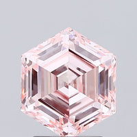 Brilliant Antique Shape Fancy Intense Pink Color 2.05 CT VS1 Clarity Moissanite Diamond For Engagement Ring