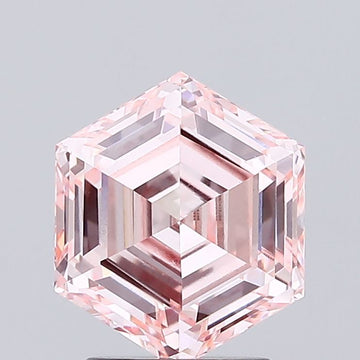 Brilliant Antique Shape Fancy Intense Pink Color 2.05 CT VS1 Clarity Moissanite Diamond For Engagement Ring