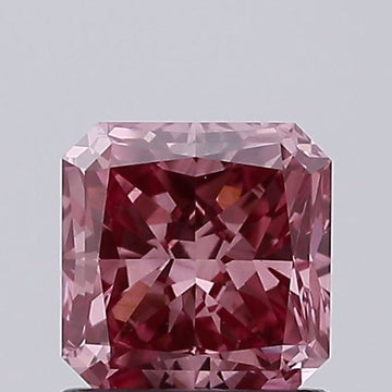 Fantastic Fancy Deep Pink Color VS1 Clarity 1.00 CT Radiant Shape Moissanite Diamond For Custom Ring