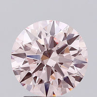 Luxurious 2.98 CT Round Shape Fancy Intense Pink Color VVS2 Clarity Moissanite Diamond For Gift Ring