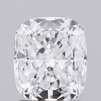 Latest E Color VVS2 Clarity 2.10 CT Cushion Shape Moissanite Diamond For Custom Ring