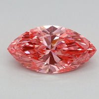 Luxury Of 0.79 CT Marquise Shape Fancy Vivid Pink Color VS1 Clarity Lab Grown Diamond For One Wish