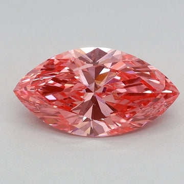 Luxury Of 0.79 CT Marquise Shape Fancy Vivid Pink Color VS1 Clarity Lab Grown Diamond For One Wish