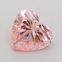 Luxury Of 3.01 CT Heart Shape Fancy Intense Pink Color VS2 Clarity Lab Grown Diamond For Dear Time