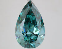 Sustainable 5.74 CT Pear Shape Fancy Vivid Green Color VS1 Clarity Lab grown Diamond For Propose Ring