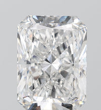 Ultimate 2.59 CT Radiant Shape E Color SI1 Clarity Lab grown Diamond For First Rain