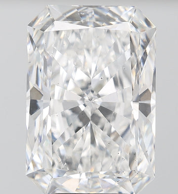 Latest 8.04 CT Radiant Shape E Color SI1 Clarity Lab grown Diamond For Light Remains