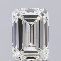 Perfect 1.66 CT Emerald Shape H Color VS2 Clarity Lab grown Diamond For Engagement Ring