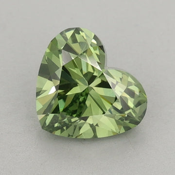 Perfect Of 0.92 CT Heart Shape Fancy Vivid Green Color VS1 Clarity Lab Grown Diamond For Custom Ring
