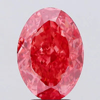 Ultimate Of 4.82 CT Oval Shape Fancy Vivid Pink Color VS2 Clarity Moissanite Diamond For Final Drift