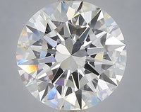 Experience Luxury 3.07 CT Round Shape D Color VS2 Clarity Moissanite Diamond For Wedding Ring