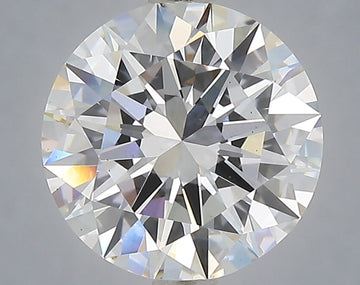 Experience Luxury 3.07 CT Round Shape D Color VS2 Clarity Moissanite Diamond For Wedding Ring