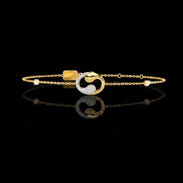 1.40 TCW Contemporary Fine Jewelry Gold Geometric Lab Diamond Bracelet For Women By Ivevar