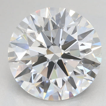 Sparkling 3.08 CT Round Shape E Color VS1 Clarity Lab grown Diamond For Engagement Ring