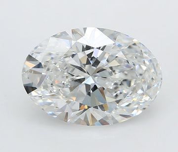 Hot Selling 4.08 CT Oval Shape D Color VVS2 Clarity Lab grown Diamond For One Wish