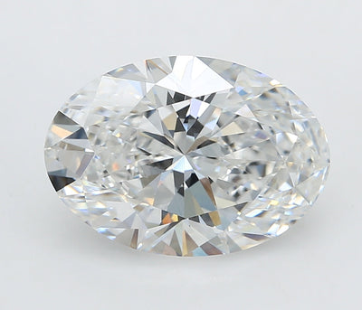 4.08 Ct Oval Cut Lab Grown Diamond - D Color, VVS2 Clarity