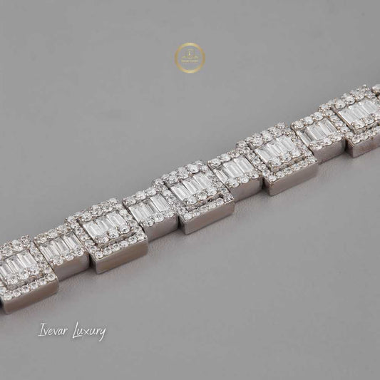 Exquisite Lab-Created Diamond Bracelet – Handcrafted Luxury By Ivevar