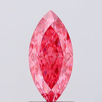 Dazzling Of 1.53 CT Marquise Shape Fancy Vivid Pink Color VS2 Clarity Lab Grown Diamond For Bright Echo