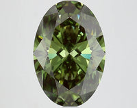 Ultimate 4.16 CT Oval Shape Fancy Vivid Green Clarity Color VS1 Clarity Moissanite Diamond For Birthday Ring