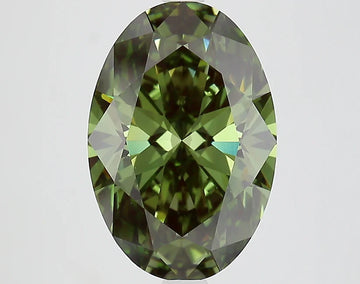 Ultimate 4.16 CT Oval Shape Fancy Vivid Green Clarity Color VS1 Clarity Moissanite Diamond For Birthday Ring