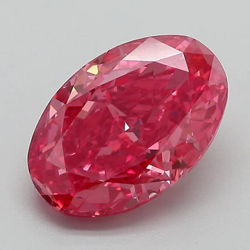 Elegant Of 3.01 CT Oval Shape Fancy Vivid Pink Color VS2 Clarity Moissanite Diamond For Her Words