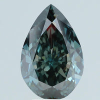 Shiny 5.16 CT Pear Shape Fancy Deep Green Color VS1 Clarity Lab grown Diamond For Wedding Ring
