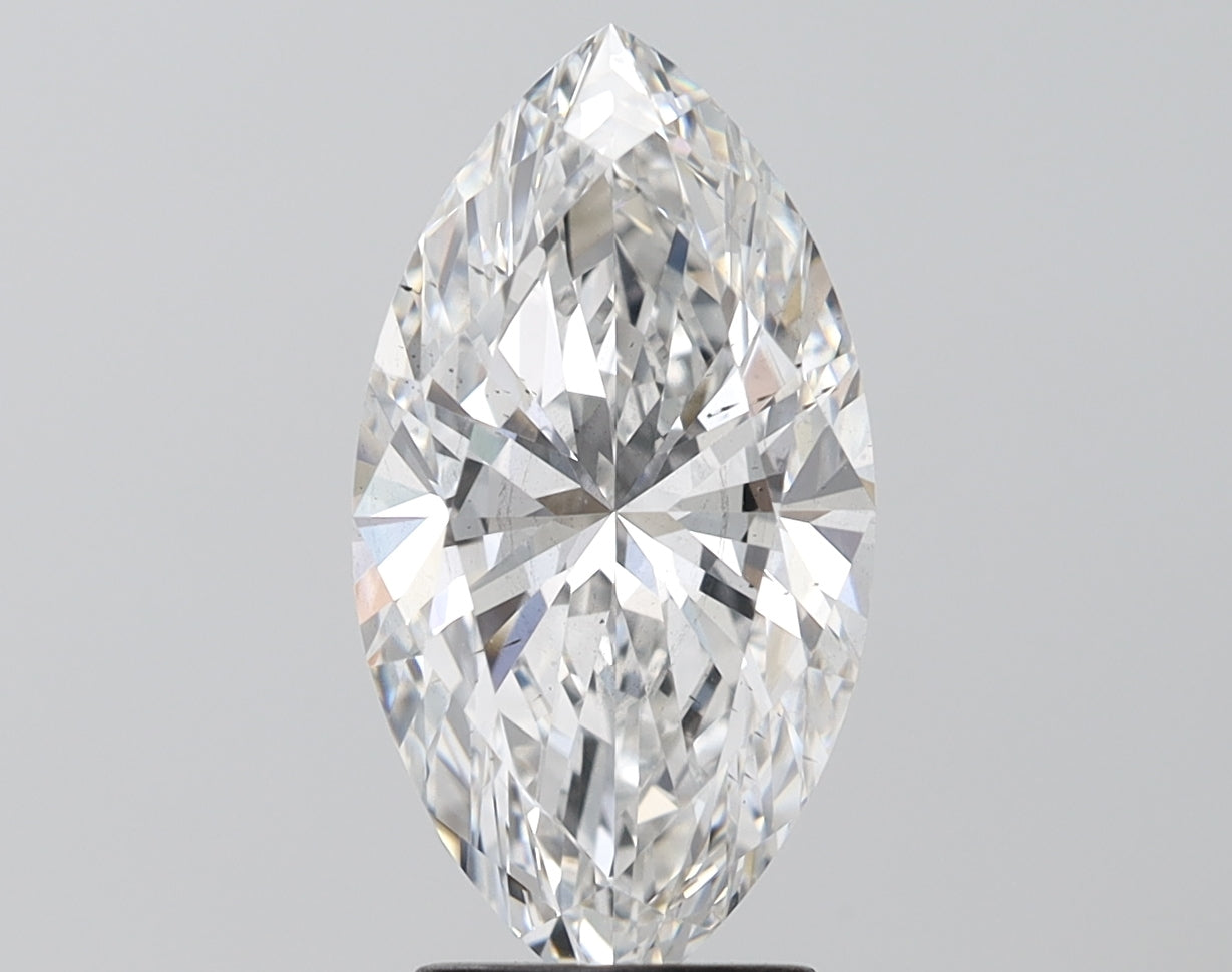 Minimalist 3.01 CT Marquise Shape F Color SI1 Clarity Moissanite Diamond For Wedding Ring