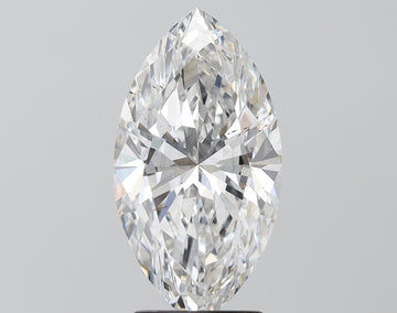 Minimalist 3.01 CT Marquise Shape F Color SI1 Clarity Moissanite Diamond For Wedding Ring